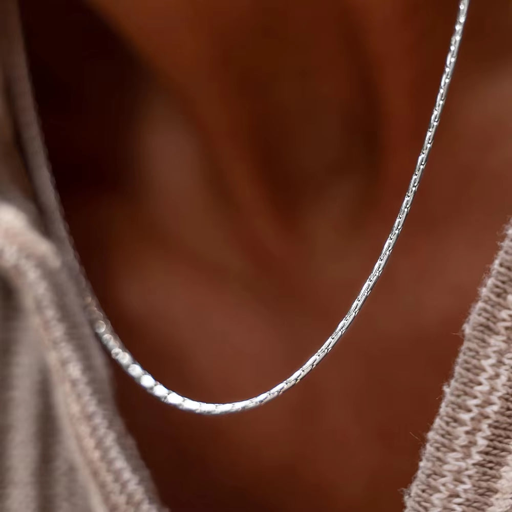 Emanco Steel Wire Chain Necklace Fashion Boutique Original Hip Hop Style Street Shooting Collarbone Chain Factory Direct Sale
