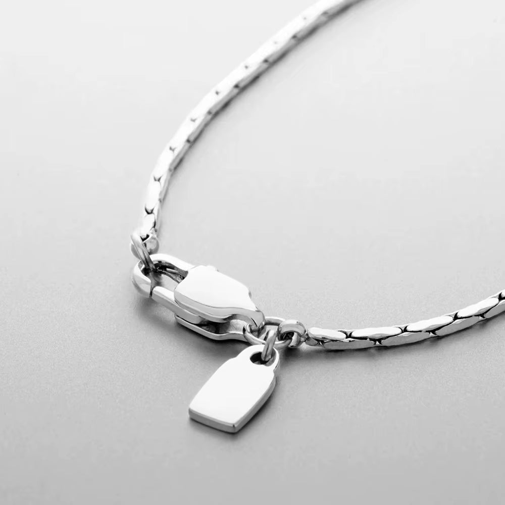 Emanco Steel Wire Chain Necklace Fashion Boutique Original Hip Hop Style Street Shooting Collarbone Chain Factory Direct Sale