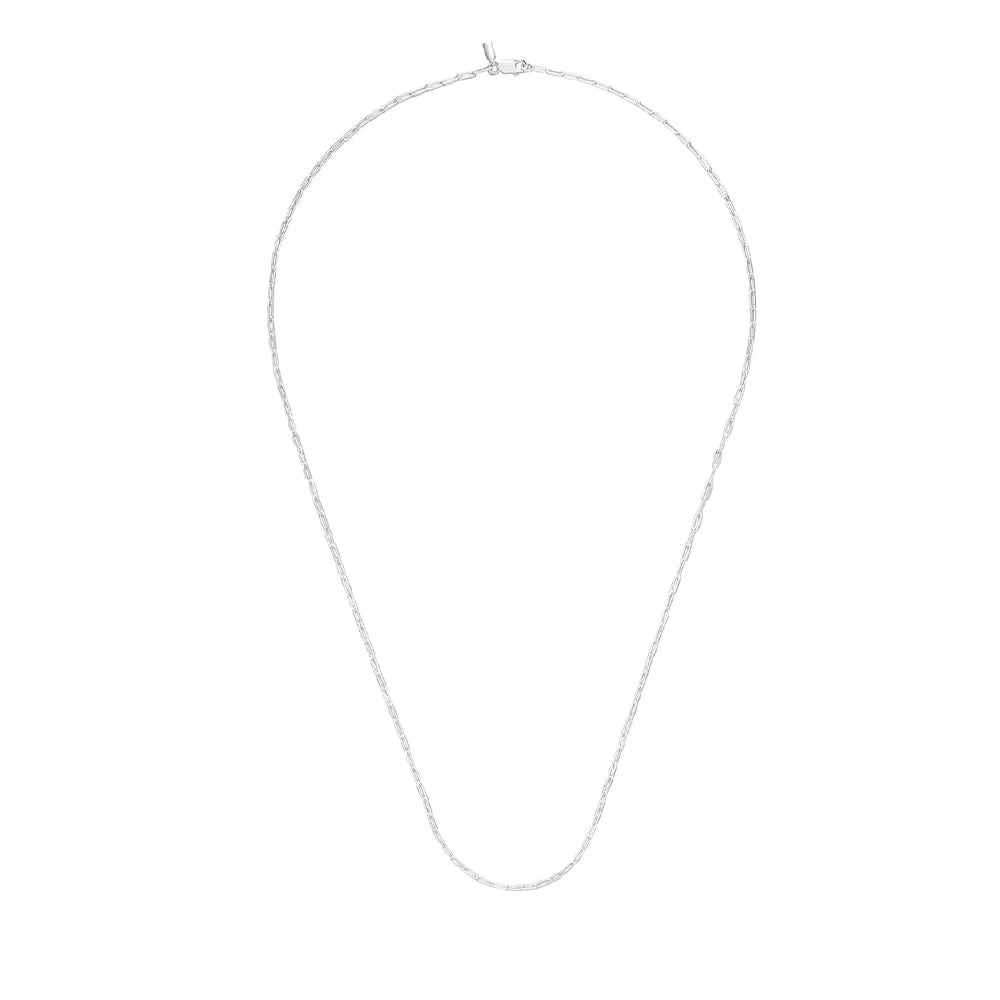 Emanco Fashion Men'S Necklace 2MM Stainless Steel Paperclip Chain Gold-Plated Punk Accessories Christmas Birthday Gift Wholesale
