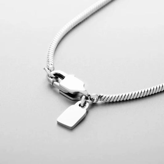 Emanco Handmade Square Chain Necklace Stainless Steel Men Titanium Steel Clavicular Chain Jewelry Accessories Direct Wholesa