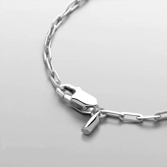 Emanco Fashion Men'S Necklace 2MM Stainless Steel Paperclip Chain Gold-Plated Punk Accessories Christmas Birthday Gift Wholesale
